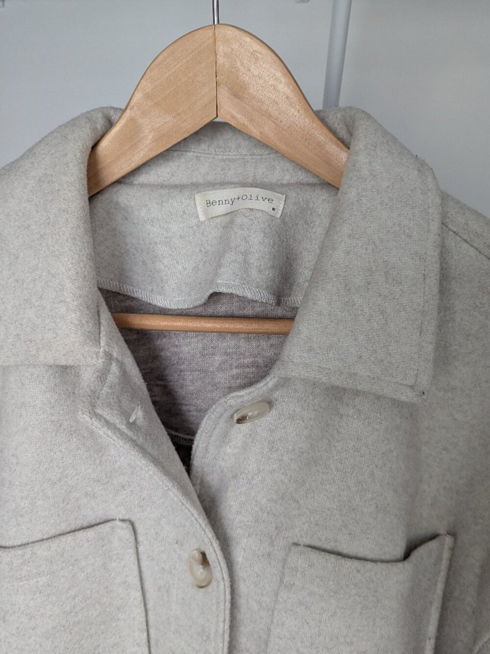 Oversized Grey Fall Shacket - Picture 2 of 9
